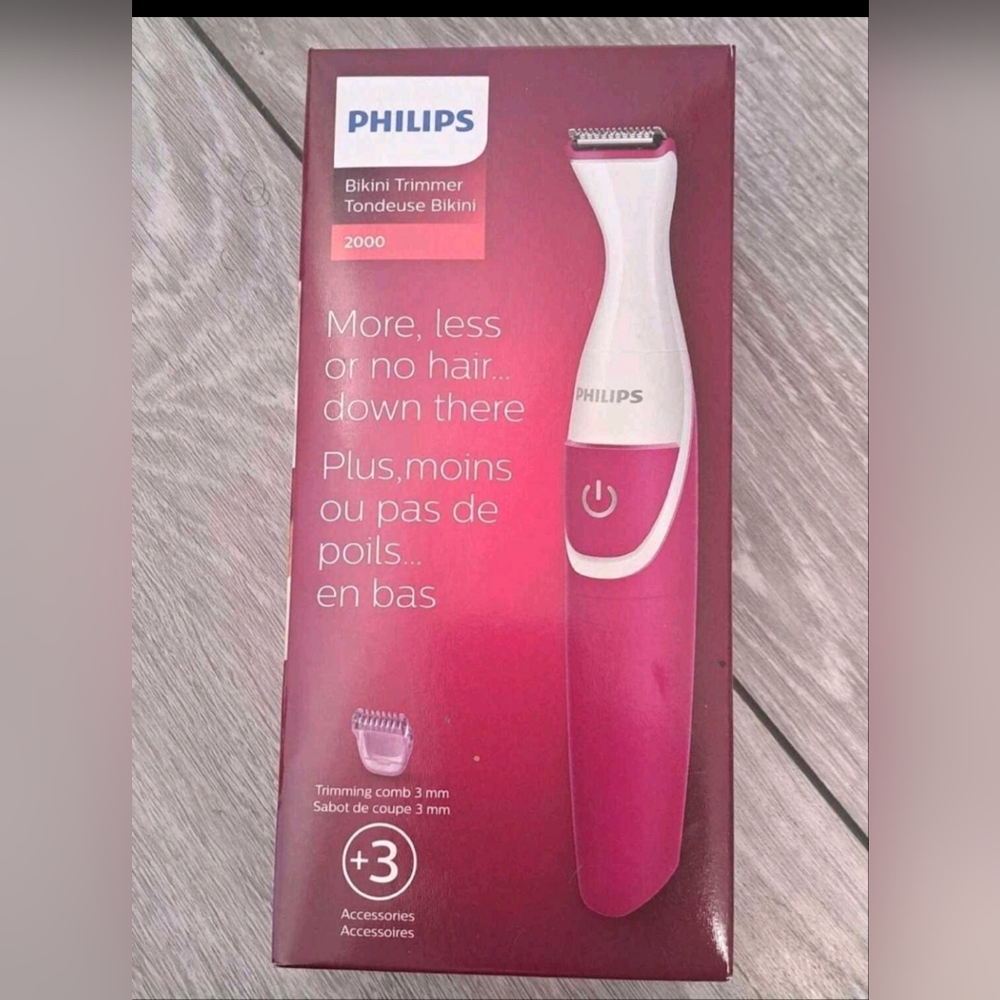 Brand New Philips Bikini Trimmer - Pink and White